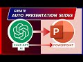 Use AI • Create POWERPOINT Presentations 🤖ChatGPT • 2 Steps From CHATGPT to PPT Presentations Slides