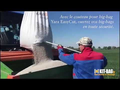 Couteau rétractable pour ouverture de big-bag sécurisée