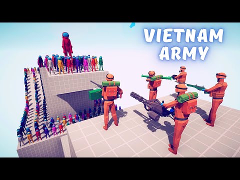 VIETNAM ARMY SOLDIER vs 100x UNITS - Totally Accurate Battle Simulator TABS