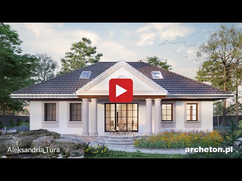 Projekt domu Aleksandria Tura - archeton.pl - z poddaszem użytkowym 179 m2