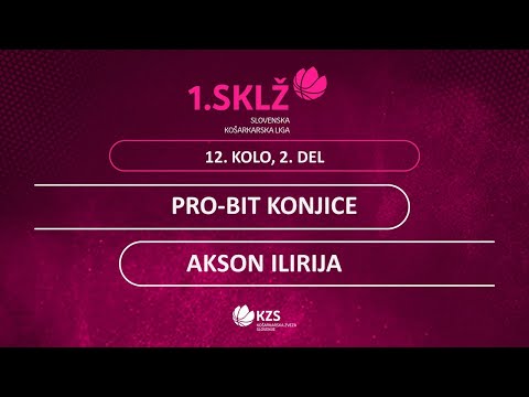 Pro-Bit Konjice : Akson Ilirija - 12. kolo, 2. del - 1. Ž SKL - Sezona 2020/21 - 2/4