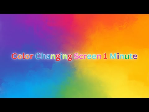 Color Changing Screen 1 Minute | Changing Colours Fast #colorscreen