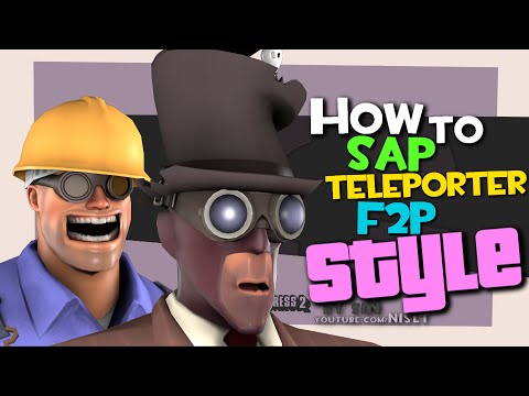 TF2: How to sap teleporter F2P style [FUN] Video