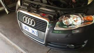 2007 B7 Audi A4 2.0L ALT - Audi Service Position (Front lock carrier), Major Service