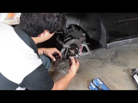 Power Slot Rotors and Hawk Brake Pads Install - Honda Civic 1996 1997 1998 1999 2000