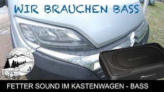 Fetter Sound im Kastenwagen und Wohnmobil mit Subwoofer