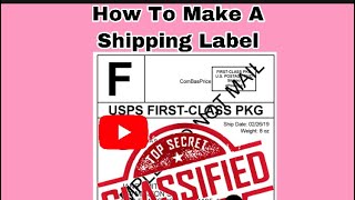 HOW TO MAKE A SHIPPING LABEL AT HOME (SUPER EASY)