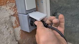 Steckdose Schalter Kombination anschließen Kopp Schalterkombination für Feuchtraum