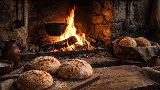 Download lagu Medieval Bakery by the Hearth 🍞🔥 Crackling Fire Ambience for Sleep, Relaxation & Cozy Comfort mp3