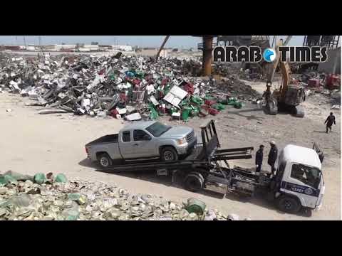 Two held, vehicles sent to crusher for reckless driving and obstructing Kuwait traffic patrol