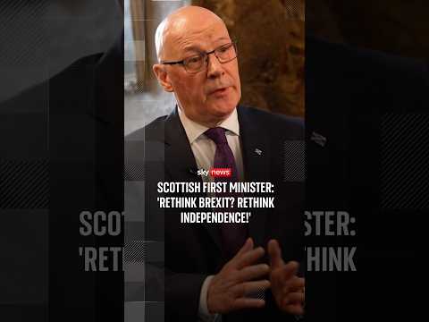 Scottish First Minister: 'Rethink Brexit? Rethink independence!'