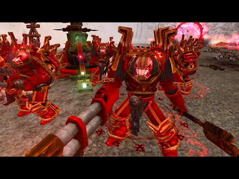 Unification Mod 2021: Iron Warriors vs World Eaters vs Orks vs Orks - WH 40K: Dawn Of War: Soulstorm