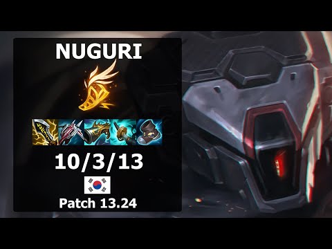 Nuguri Graves JUNGLE vs Taliyah| Patch 13.24 KR Challenger