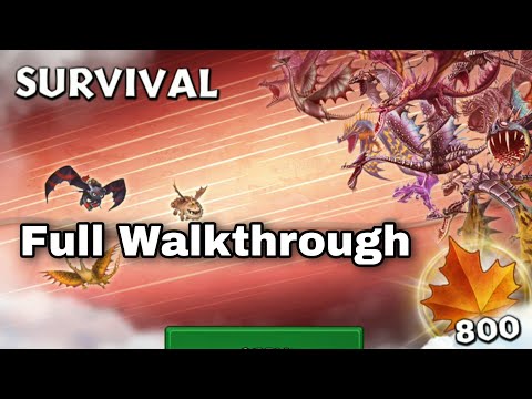 New Survival GAUNTLET Full Walkthrough/Gameplay - Dragons:Rise of Berk