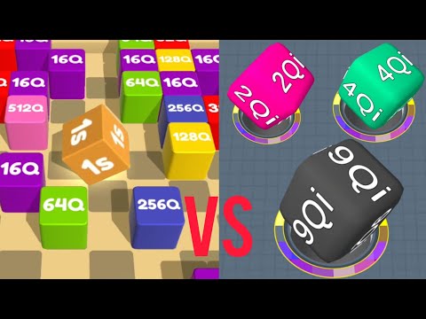 RollCube2048 VS 2048 Hole (Interesting cube game)