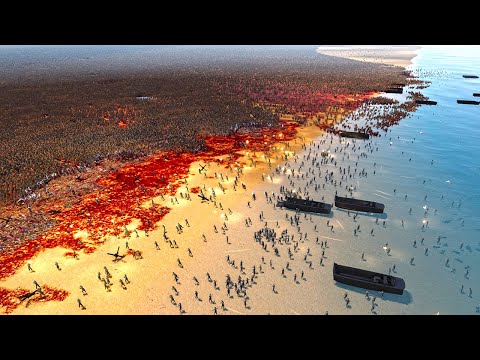 Humanity Army Beach Landing Vs 4.3 million joint army !!  Ultimate Epic Battle Simulator 2 | UEBS 2