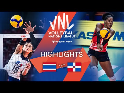 🇹🇭 THA vs. 🇩🇴 DOM - Highlights Week 3 | Women's VNL 2022