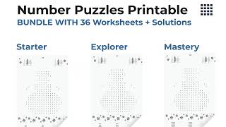 Structured Winter Number Search Worksheets for Focus & Cognitive Training | Printable PDF #therapy