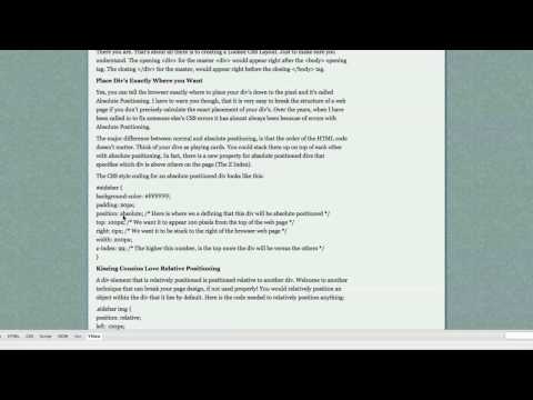 How to CSS Style HTML Pt 6