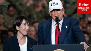 Download lagu Trump Invites Japan's Prime Minister Sanae Takaichi To Speak Before Troops On USS George Washington mp3