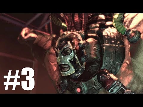 Batman: Arkham Asylum Story Mode Gameplay Part 3 - Scarecrow & Bane Boss Fight!