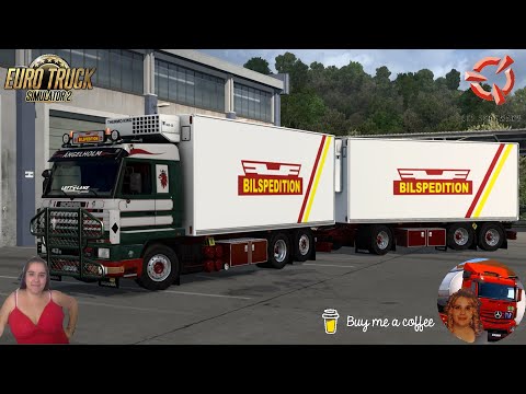 Euro Truck Simulator 2 (1.49) Scania 143M 470 Combo 6x2 Rigid + 3 Axle Trailer Reefer + DLC's & Mods