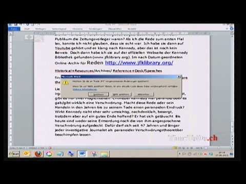 TimeToDo.ch 27.06.2013, JFK wusste es schon 1961 - wir haben es bis heute noch nicht begriffen!