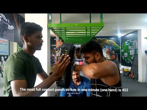 The most full contact punch strikes in one minute (one hand) is 453@guinnessworldrecords