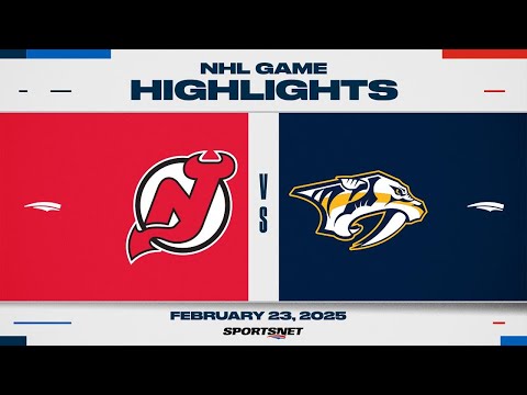 NHL Highlights | Devils vs. Predators - February 23, 2025