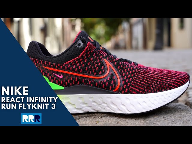 Vídeo relacionado con Nike React Infinity Run FK 3 para Hombre, Negro Rojo Volt, 9.5