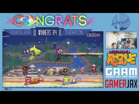 Jax Smash Weekly 2/2 - Quiksilver(Luigi) Vs BxA Tachyon(Pikachu) - Wii U Winners R4