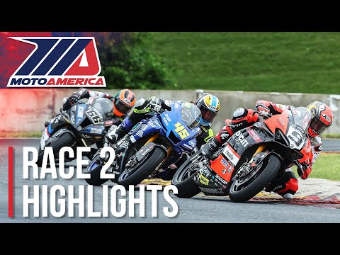 MotoAmerica Medallia Superbike Race 2 Highlights at Road America 2022