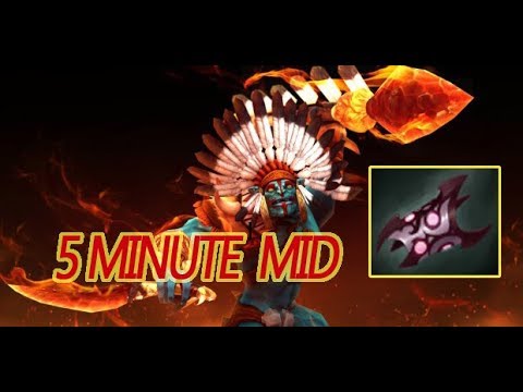 Huskar - 5 minute ARMLET OF MORDIGGIAN mid Dota 2