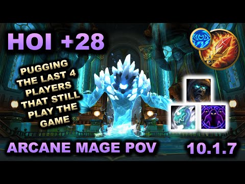+28 Halls of Infusion Tyrannical - Arcane Mage 10.1.7 Dragonflight Season 2 PoV
