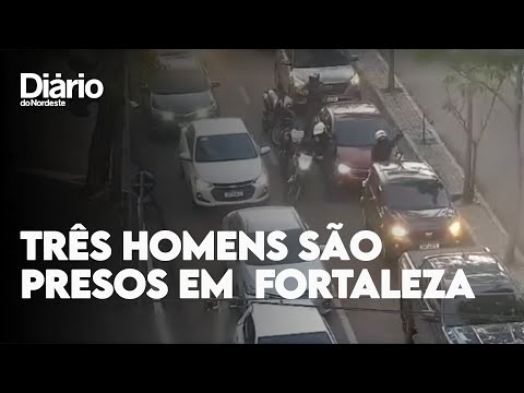 Três homens são presos com carro roubado em Fortaleza; veja