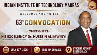 IIT Madras - 63rd Convocation 2026