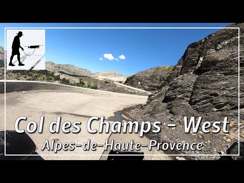 Col des Champs - West, Road D2, Alpes-de-Haute-Provence, France - by motorcycle