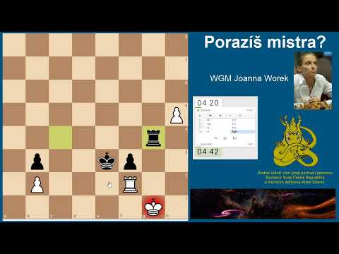 Speciální simulánka s královnou českého šachu - Joanna Worek
