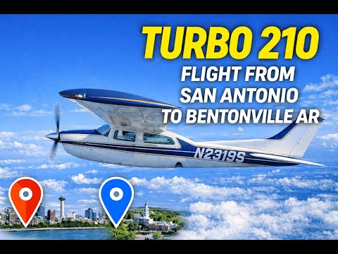 Flying the T210 to Bentonville AR