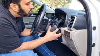 How to remove steering column cover shroud in Kia Sportage