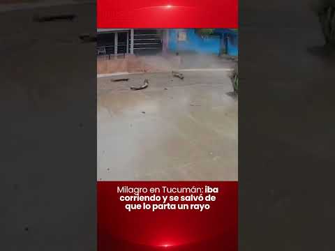 Milagro en Tucumán: iba corriendo y se salvó de que lo parta un rayo