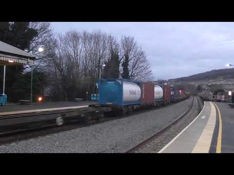 Freightliner Class 66 no: 66514 @ Bath Spa {4L30} 22/01/2018.