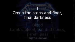 Metallica - Creeping Death Lyrics (HD)