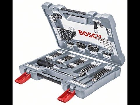 BOSCH  sukimo antgalių ir grąžtų rinkinys Premium X-line 105 vnt. 2608P00236 video