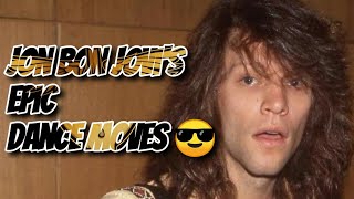 Jon Bon Jovi showcasing his epic dance moves 😎
