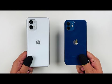 MOTOROLA G73 5G VS IPHONE 12 SPEED TEST