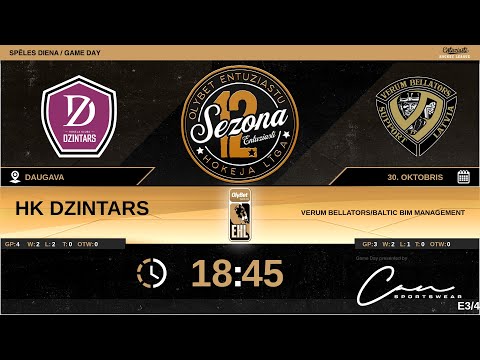 2022 10 30 HK Dzintars - Verum Bellators/Baltic Bim Management