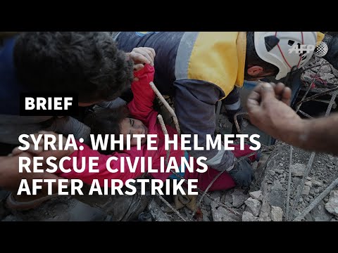 White Helmets pull little girl from air strike rubble in Syria | AFP