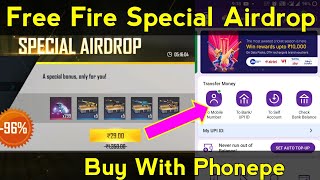 how to buy free fire special airdrop with phonepe | phonepe se free fire mein airdrop kaise kare