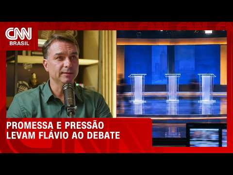 Entenda por que Flávio recuou e confirmou presença em debate da Band | BASTIDORES CNN